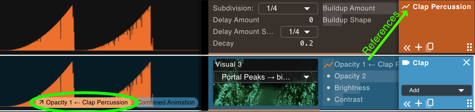 Animation track reference