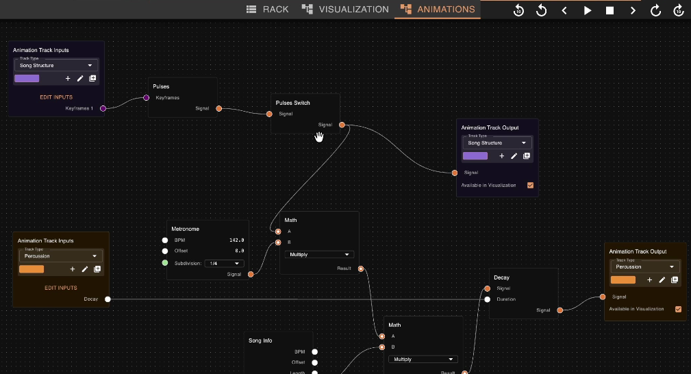 Song structure track example